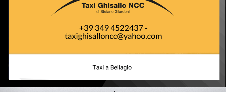 Taxi Bellagio Sito Web